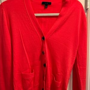 J. Crew Vivid orange cardi